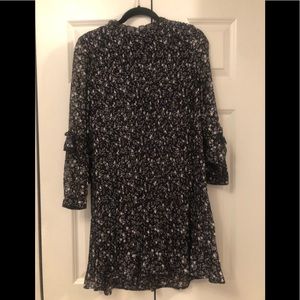 Zara ruffled print dress S